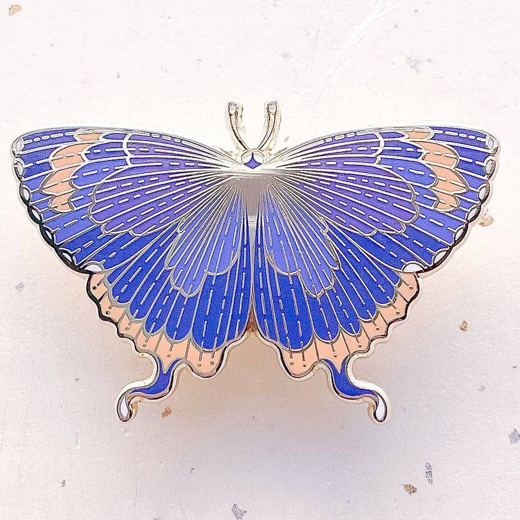 Colorado Hairstreak Butterfly (Hypaurotis crysalus) Enamel Pin