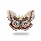 Coloradia Velda Pine Moth (Coloradia velda) Enamel Pin