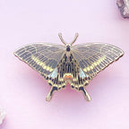 Paris Peacock Butterfly (Papilio paris) Enamel Pin