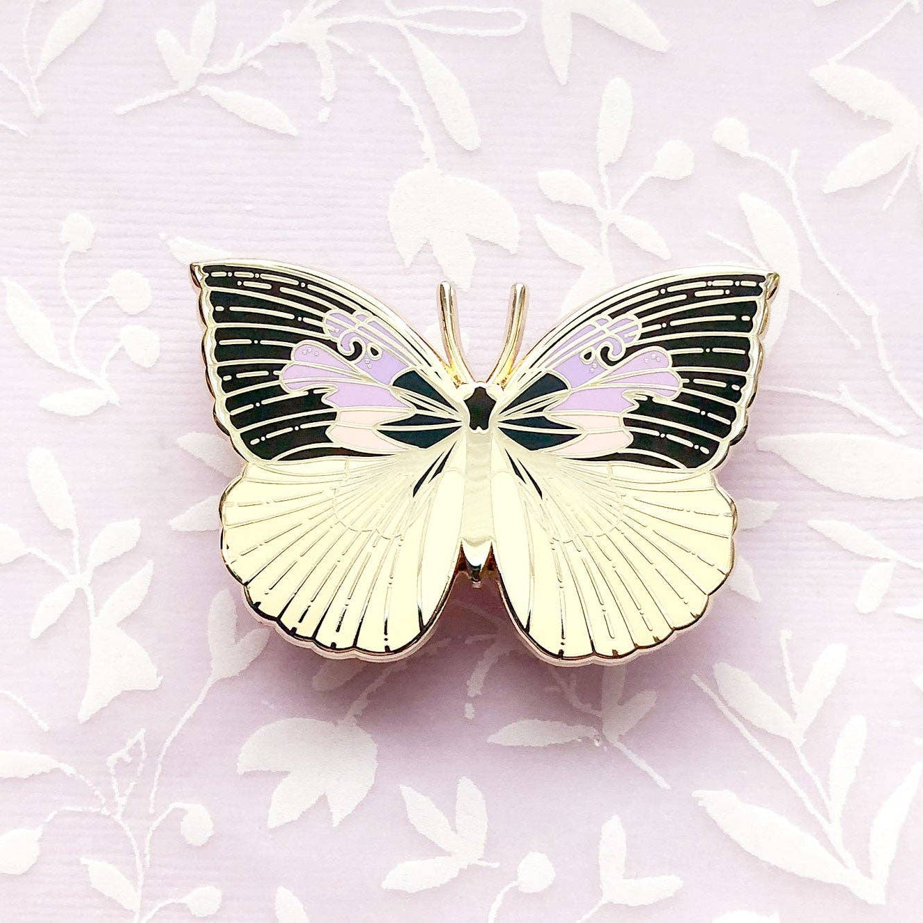 California Dogface Butterfly (Zerene eurydice) Enamel Pin