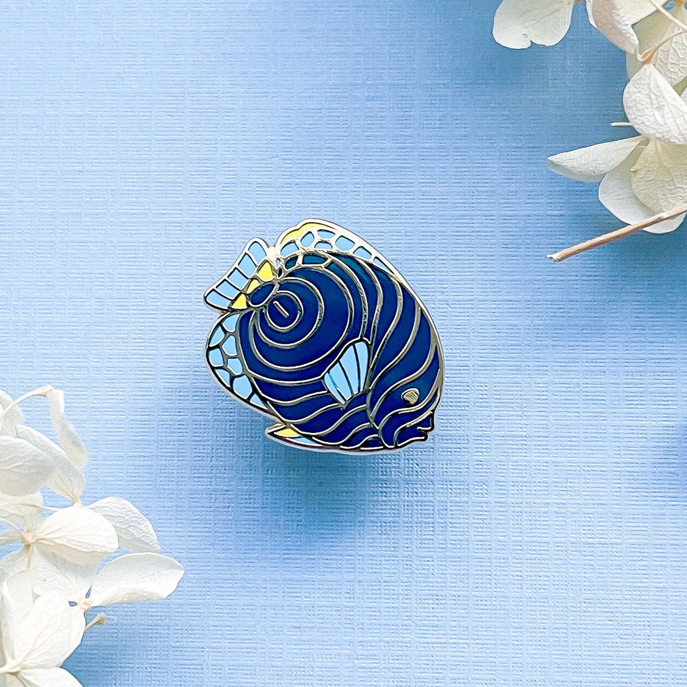 Tiny Emperor Angelfish | Ocean Life | Hard Enamel Pin