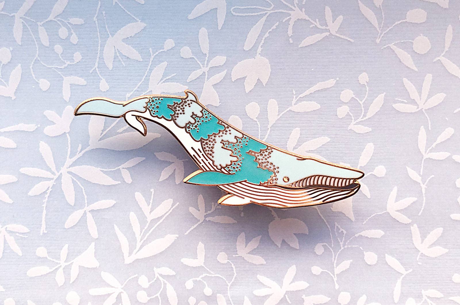 Bryde's Whale (Star Shine) Glow in the Dark Enamel Pin