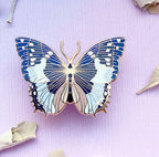 African Bluewing Butterfly (Charaxes smaragdalis) Enamel Pin