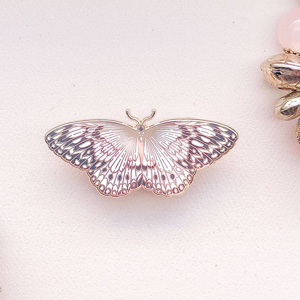 Paper Kite Butterfly (Idea leuconoe) Enamel Pin