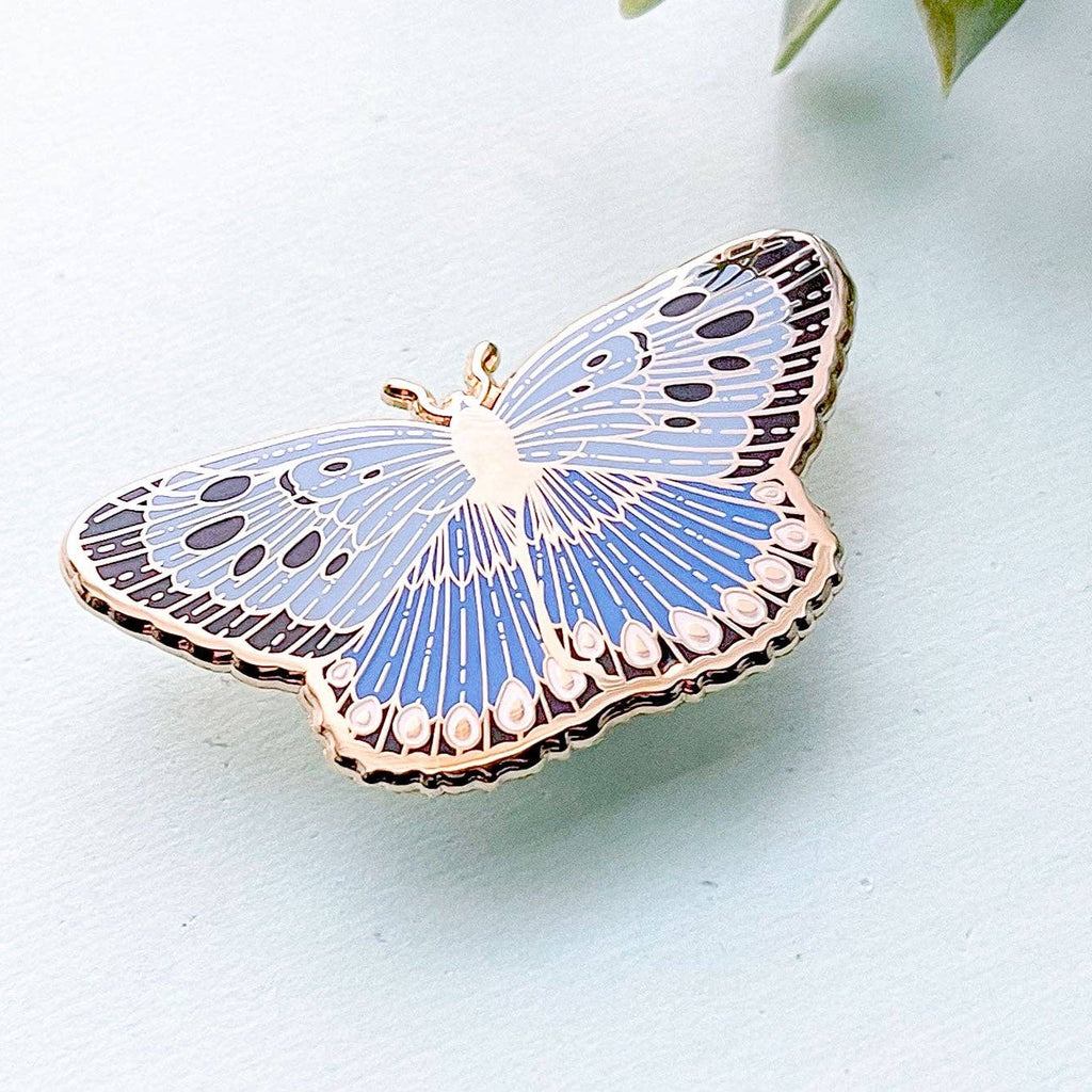 Large Blue Butterfly (Phengaris arion) Enamel Pin