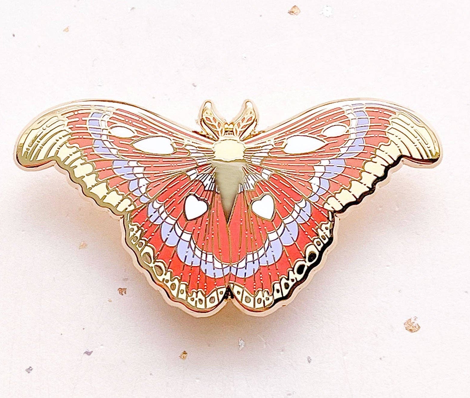 Atlas Moth (Attacus atlas) Enamel Pin