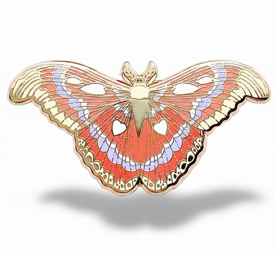 Atlas Moth (Attacus atlas) Enamel Pin
