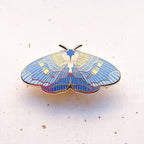 African Peach Moth (Egybolis vaillantina) Enamel Pin
