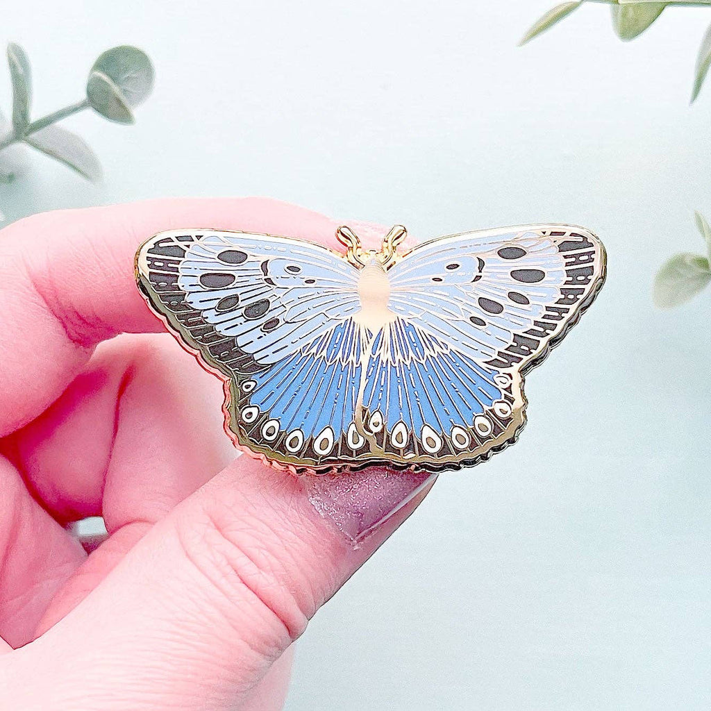 Large Blue Butterfly (Phengaris arion) Enamel Pin