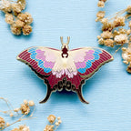 Sunset Daggerwing Butterfly (Marpesia furcula) Enamel Pin