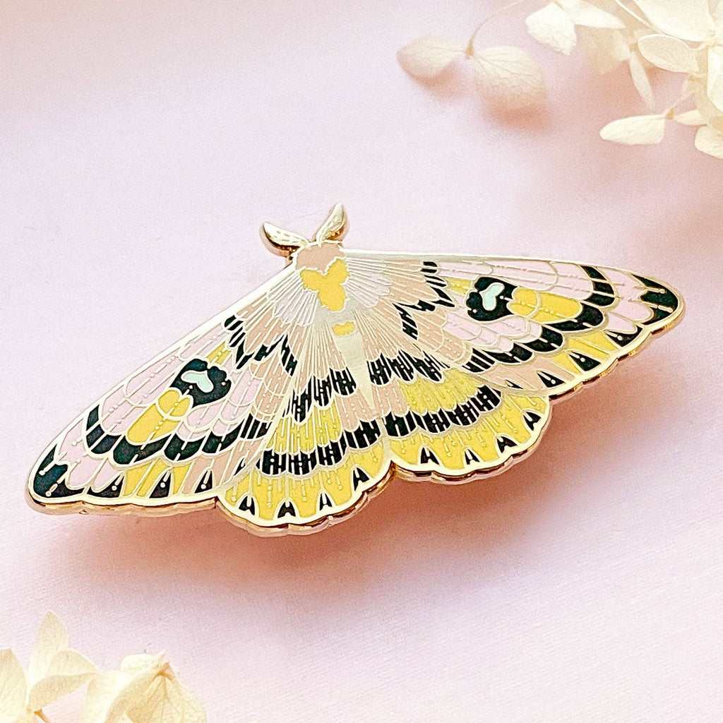 Sheep Moth (Hemileuca eglanterina) Enamel Pin