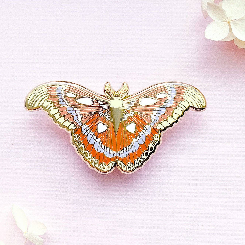Atlas Moth (Attacus atlas) Enamel Pin