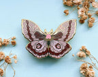 Coloradia Velda Pine Moth (Coloradia velda) Enamel Pin