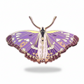 Lesser Purple Emperor Butterfly (Apatura ilia) Enamel Pin