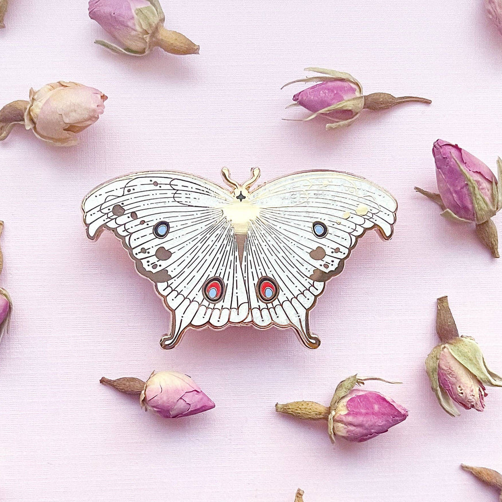 Forest Mother of Pearl Butterfly (Protogoniomorpha parhassus) Enamel Pin