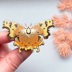 Comma Butterfly (Polygonia c-album) Enamel Pin