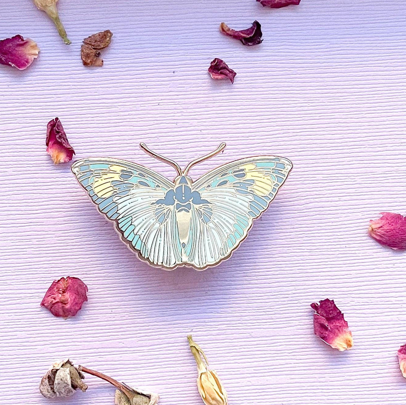 Widespread Forester Butterfly (Euphaedra medon) Enamel Pin