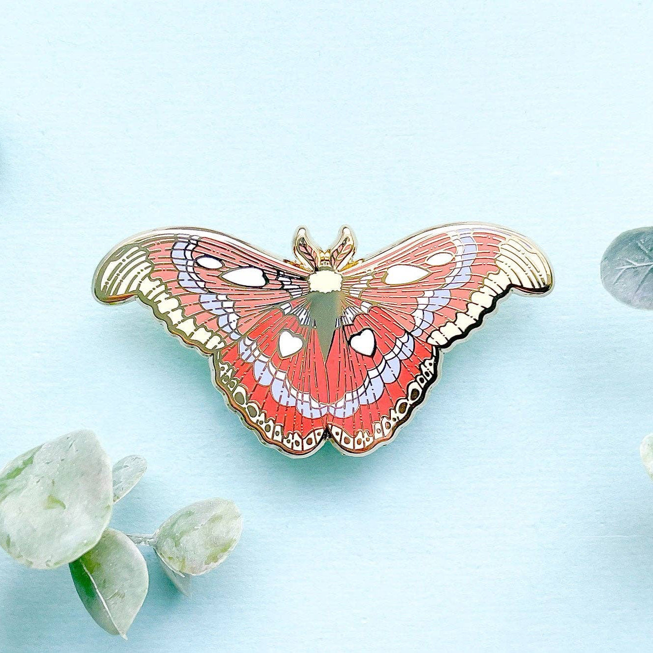 Atlas Moth (Attacus atlas) Enamel Pin