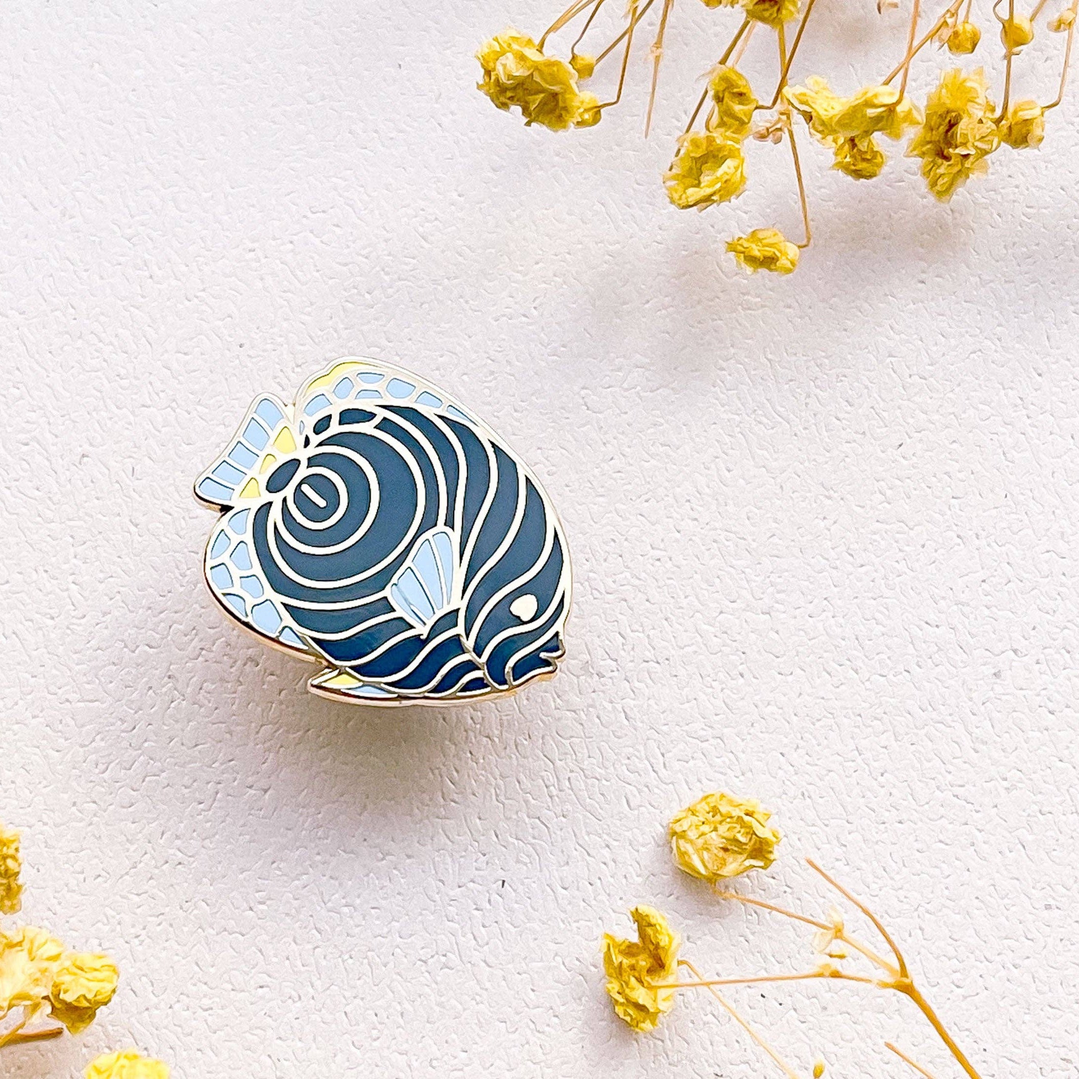 Tiny Emperor Angelfish | Ocean Life | Hard Enamel Pin