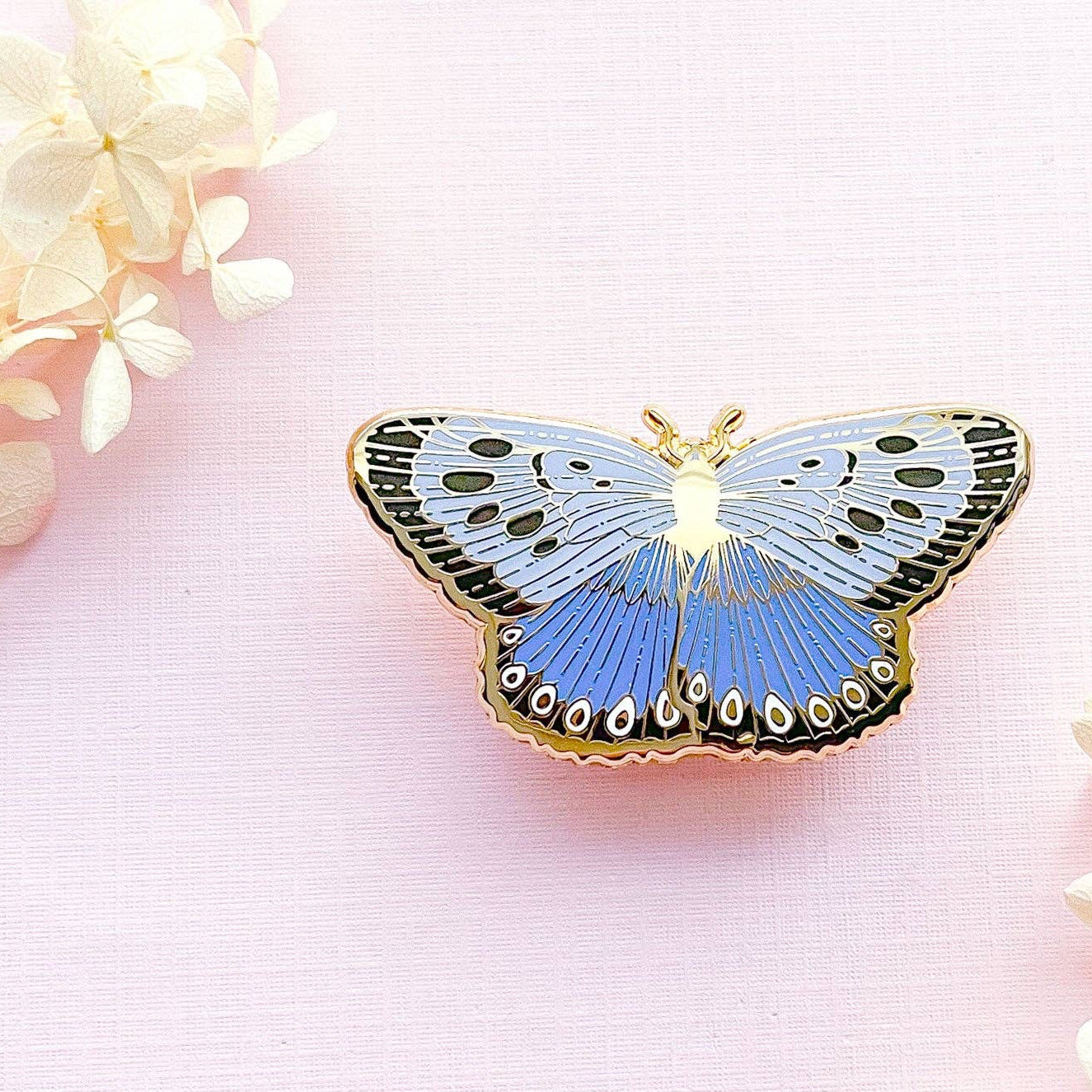Large Blue Butterfly (Phengaris arion) Enamel Pin