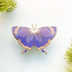Colorado Hairstreak Butterfly (Hypaurotis crysalus) Enamel Pin