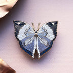 Blue Oakleaf Butterfly (Kallima horsfieldii) Enamel Pin
