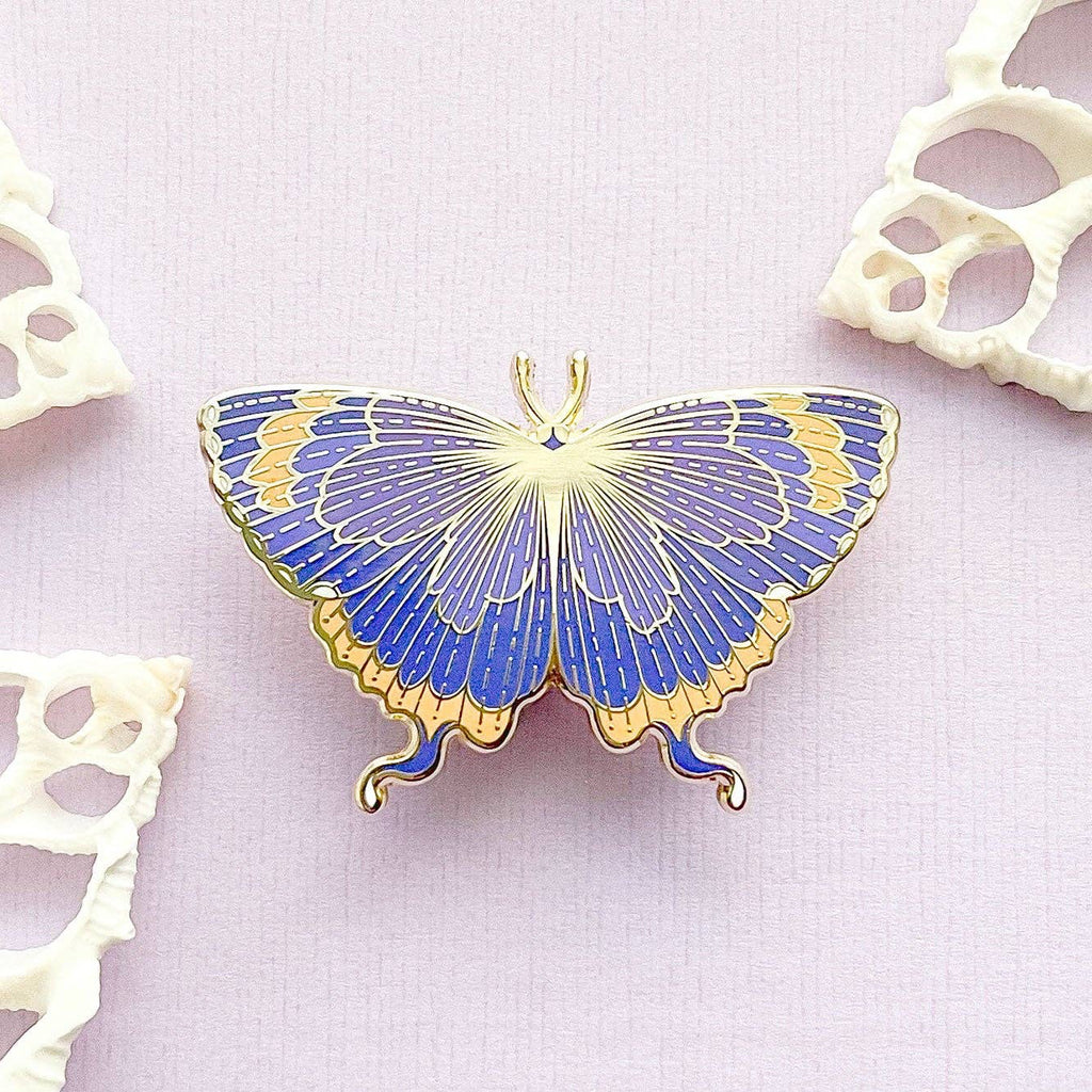 Colorado Hairstreak Butterfly (Hypaurotis crysalus) Enamel Pin