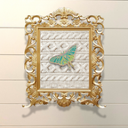 Luna Moth Enamel Pin- Glow in the Dark Fantasy Spring Gifts