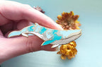 Bryde's Whale (Star Shine) Glow in the Dark Enamel Pin