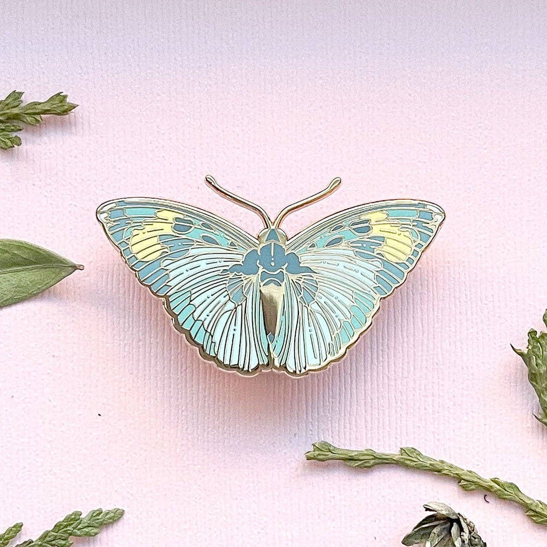 Widespread Forester Butterfly (Euphaedra medon) Enamel Pin