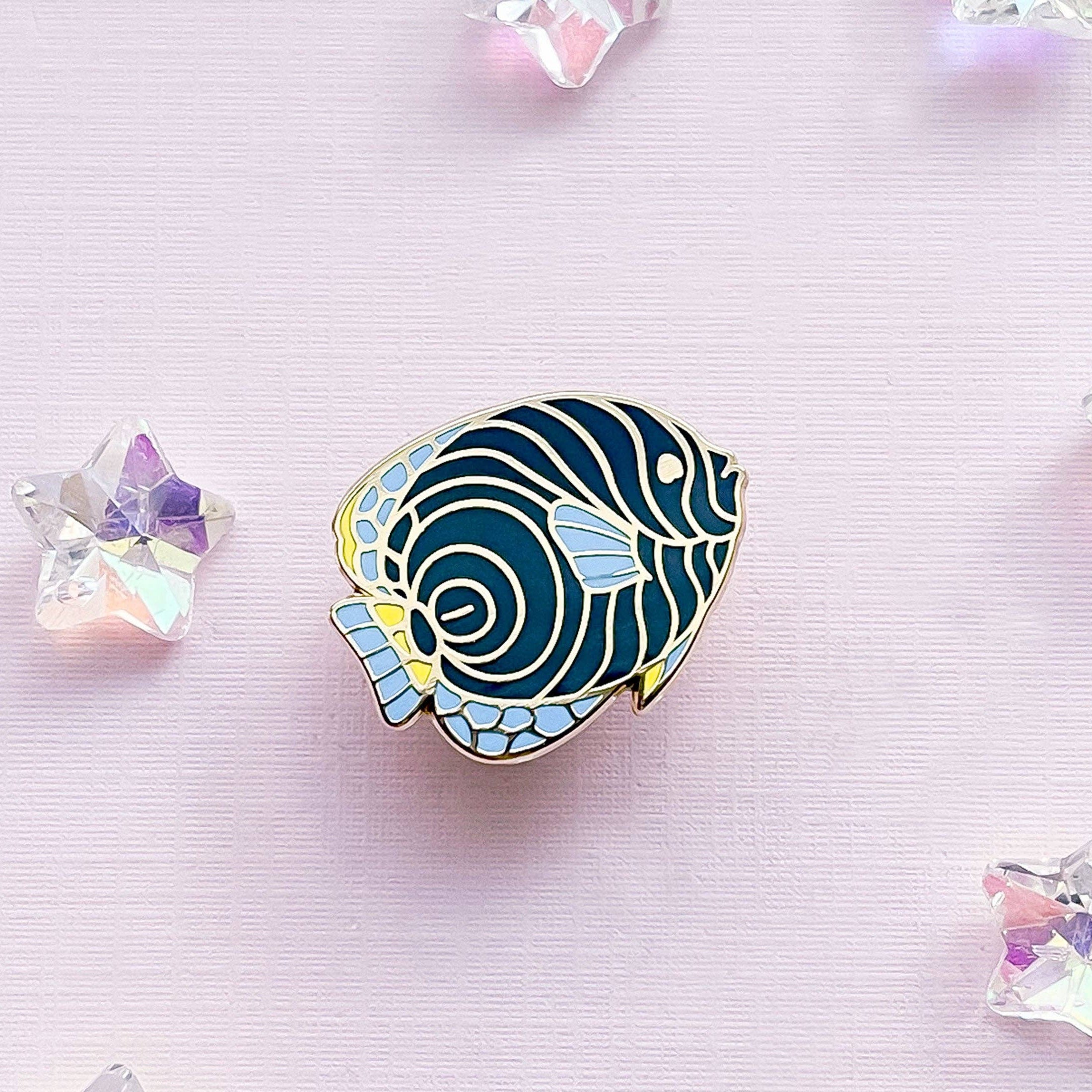 Tiny Emperor Angelfish | Ocean Life | Hard Enamel Pin