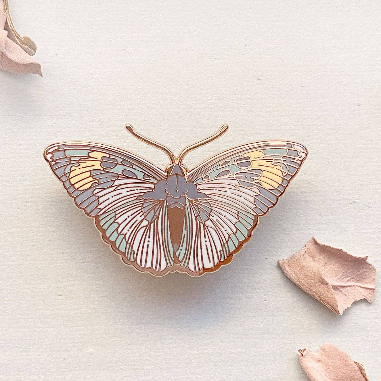 Widespread Forester Butterfly (Euphaedra medon) Enamel Pin