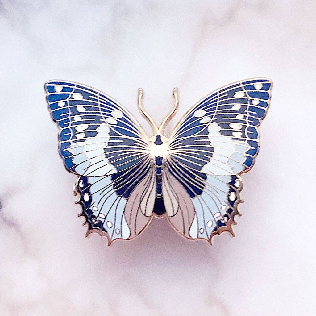 African Bluewing Butterfly (Charaxes smaragdalis) Enamel Pin