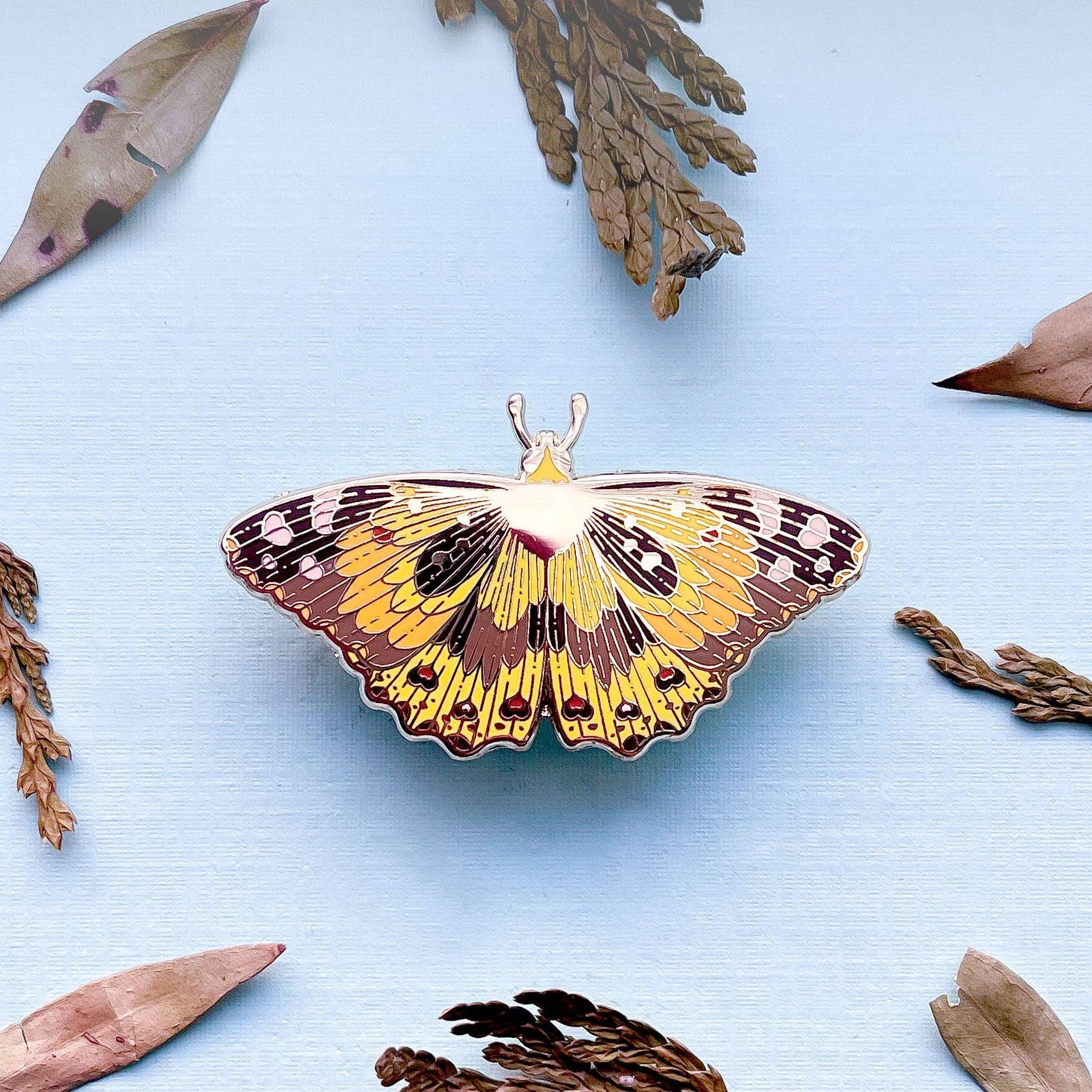 Painted Lady Butterfly (Vanessa cardui) Enamel Pin