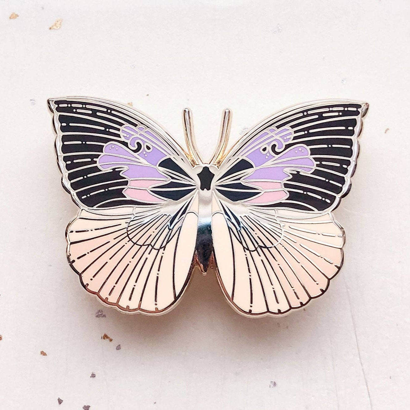 California Dogface Butterfly (Zerene eurydice) Enamel Pin