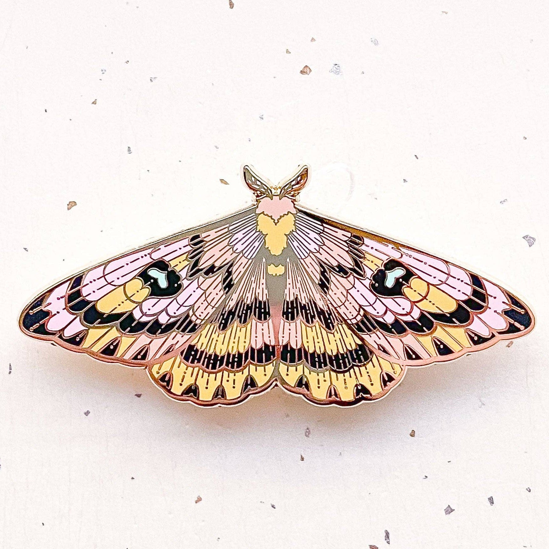 Sheep Moth (Hemileuca eglanterina) Enamel Pin