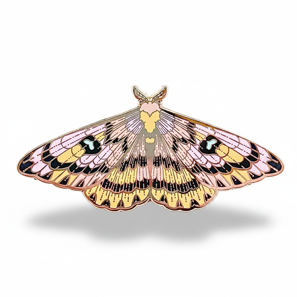 Sheep Moth (Hemileuca eglanterina) Enamel Pin