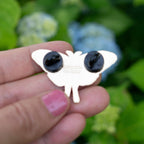 Luna Moth Enamel Pin- Glow in the Dark Fantasy Spring Gifts