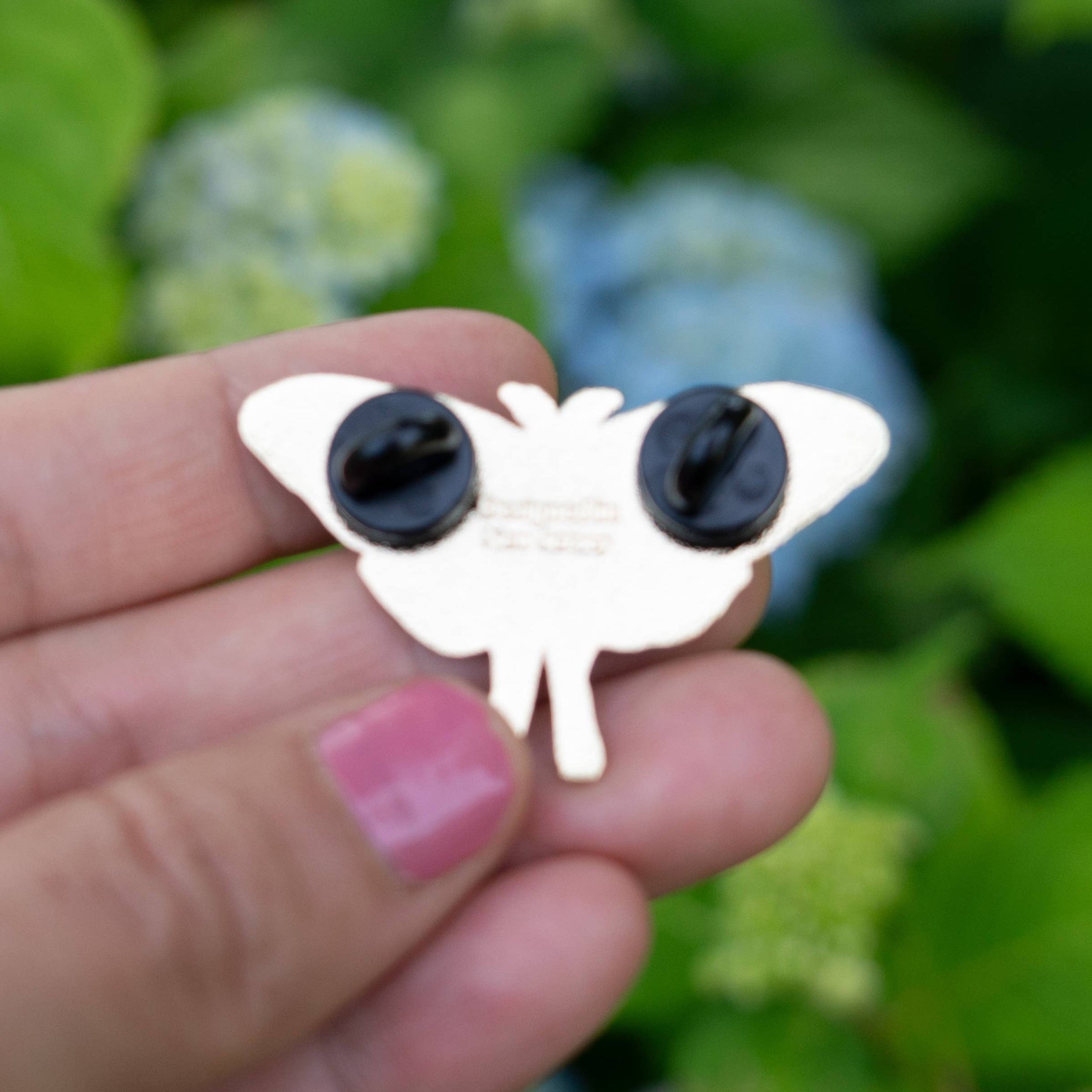 Luna Moth Enamel Pin- Glow in the Dark Fantasy Spring Gifts