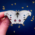 Forest Mother of Pearl Butterfly (Protogoniomorpha parhassus) Enamel Pin