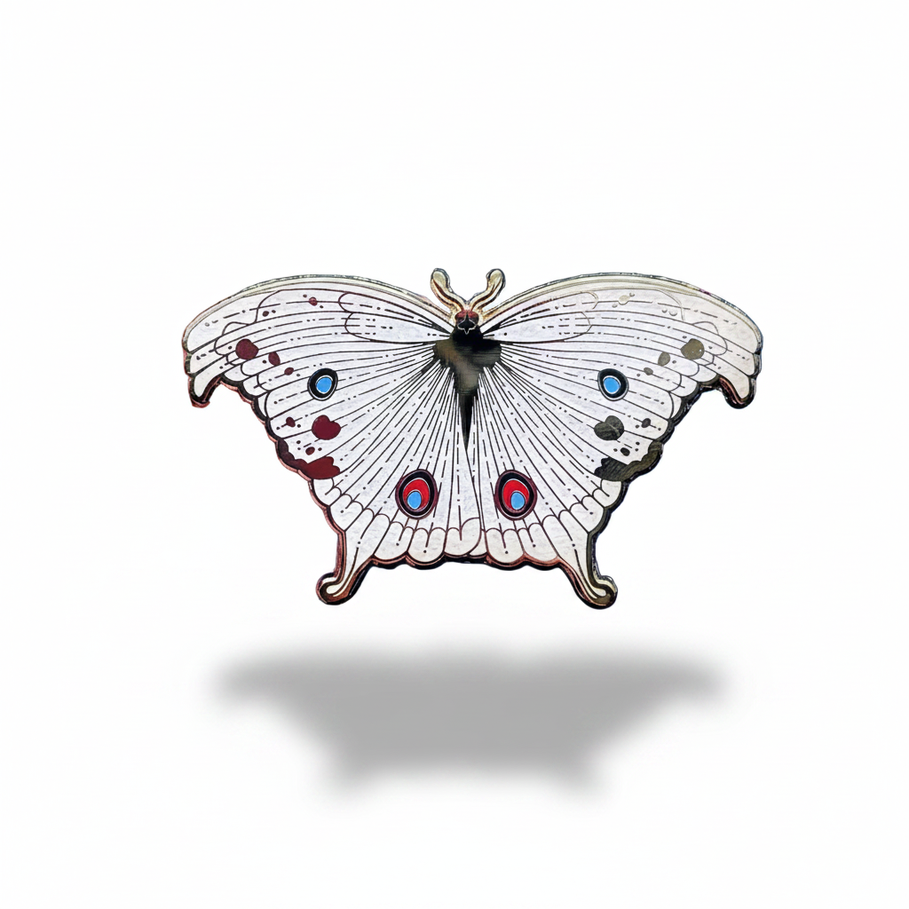 Forest Mother of Pearl Butterfly (Protogoniomorpha parhassus) Enamel Pin