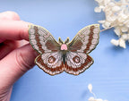 Coloradia Velda Pine Moth (Coloradia velda) Enamel Pin