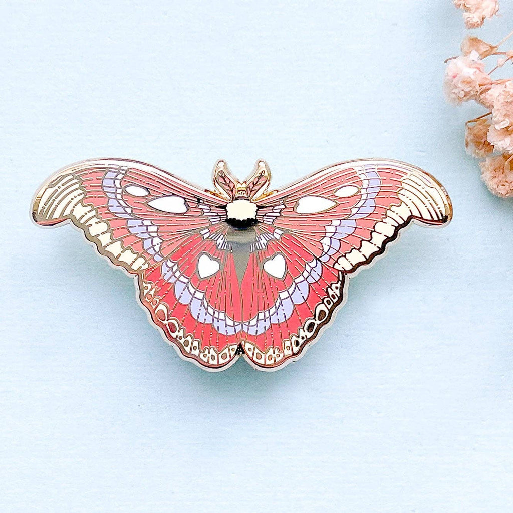 Atlas Moth (Attacus atlas) Enamel Pin