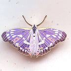 Lesser Purple Emperor Butterfly (Apatura ilia) Enamel Pin