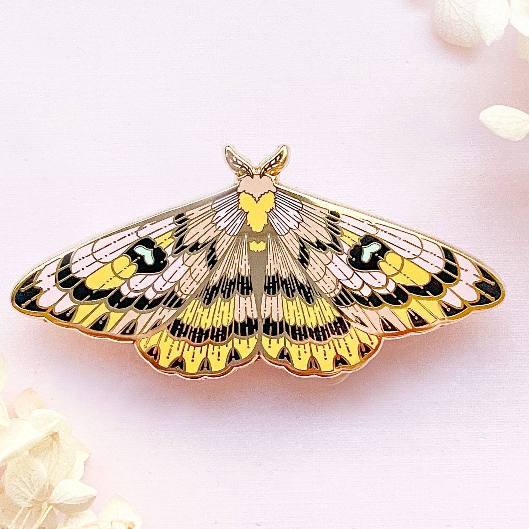 Sheep Moth (Hemileuca eglanterina) Enamel Pin