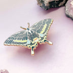 Paris Peacock Butterfly (Papilio paris) Enamel Pin