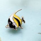 Tiny Moorish Idol Fish | Ocean Life | Hard Enamel Pin