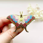Sunset Daggerwing Butterfly (Marpesia furcula) Enamel Pin