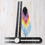Fringe Dangle Earrings | Colorful Seed Beads