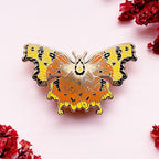 Comma Butterfly (Polygonia c-album) Enamel Pin